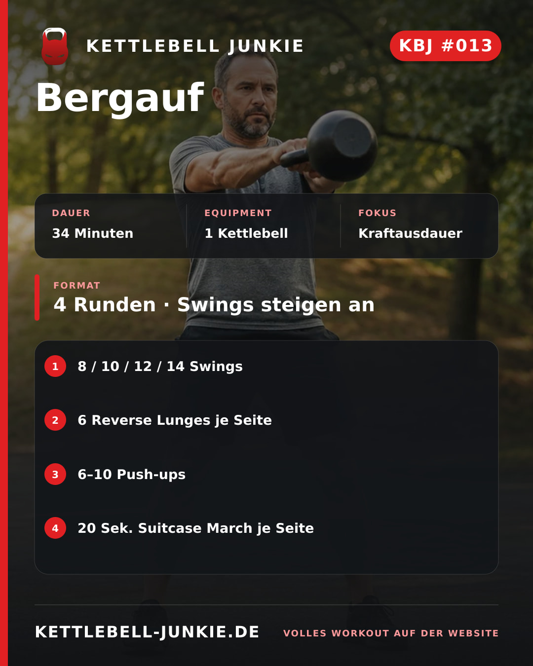 Instagram-Beitragskarte für KBJ Workout #013: Bergauf