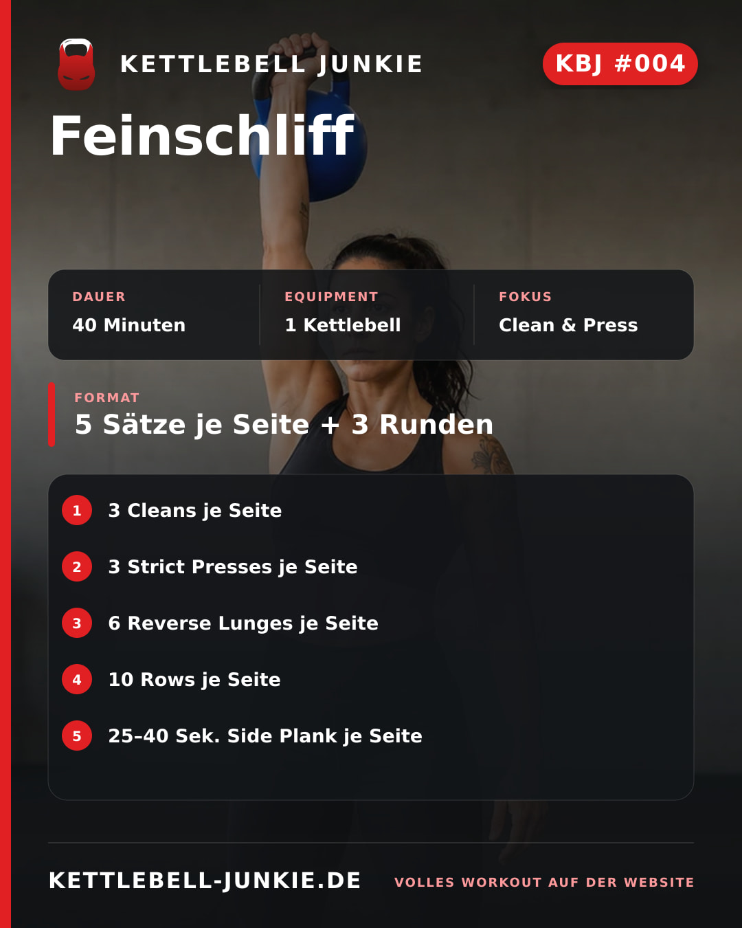 Instagram-Beitragskarte für KBJ Workout #004: Feinschliff