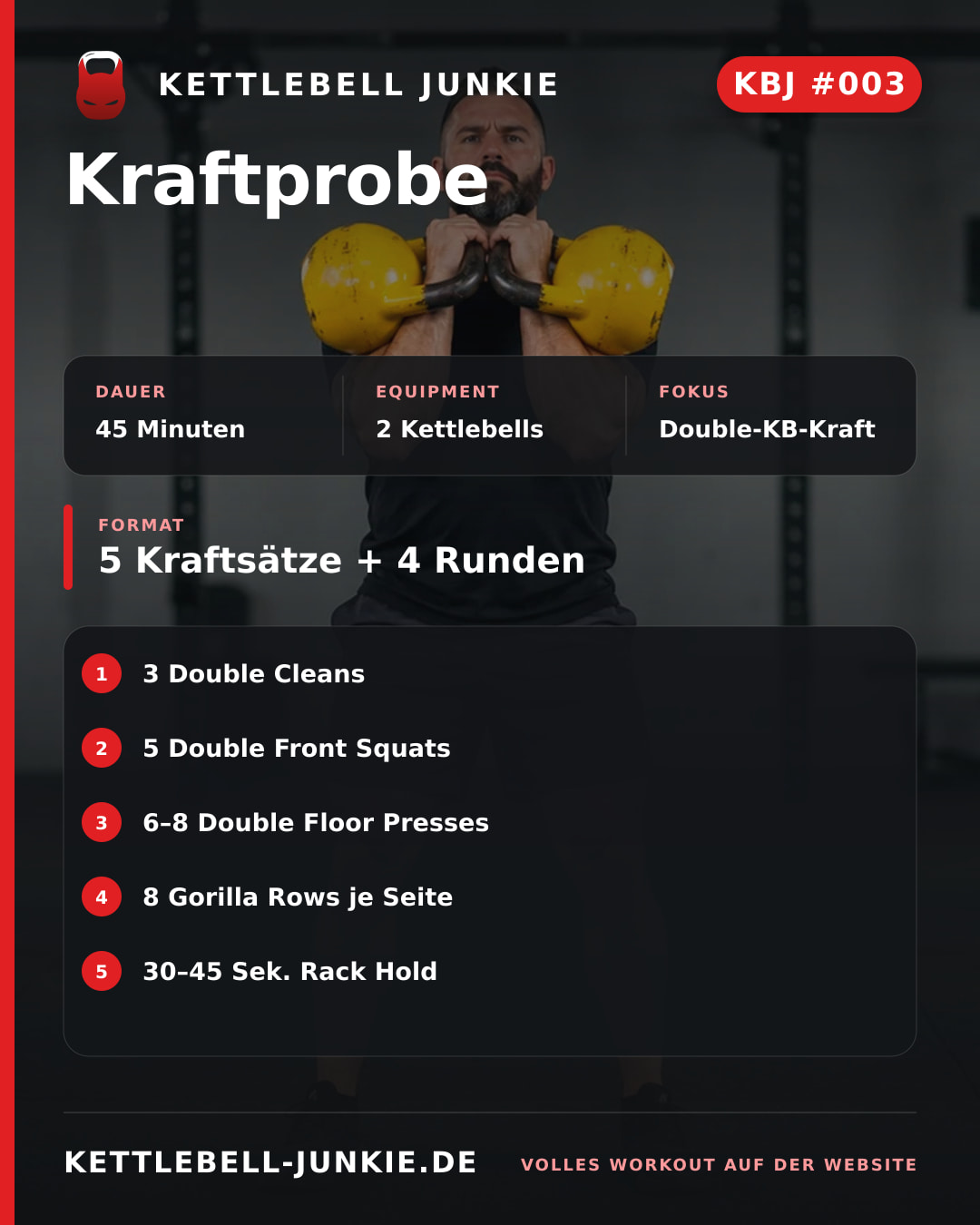 Instagram-Beitragskarte für KBJ Workout #003: Kraftprobe