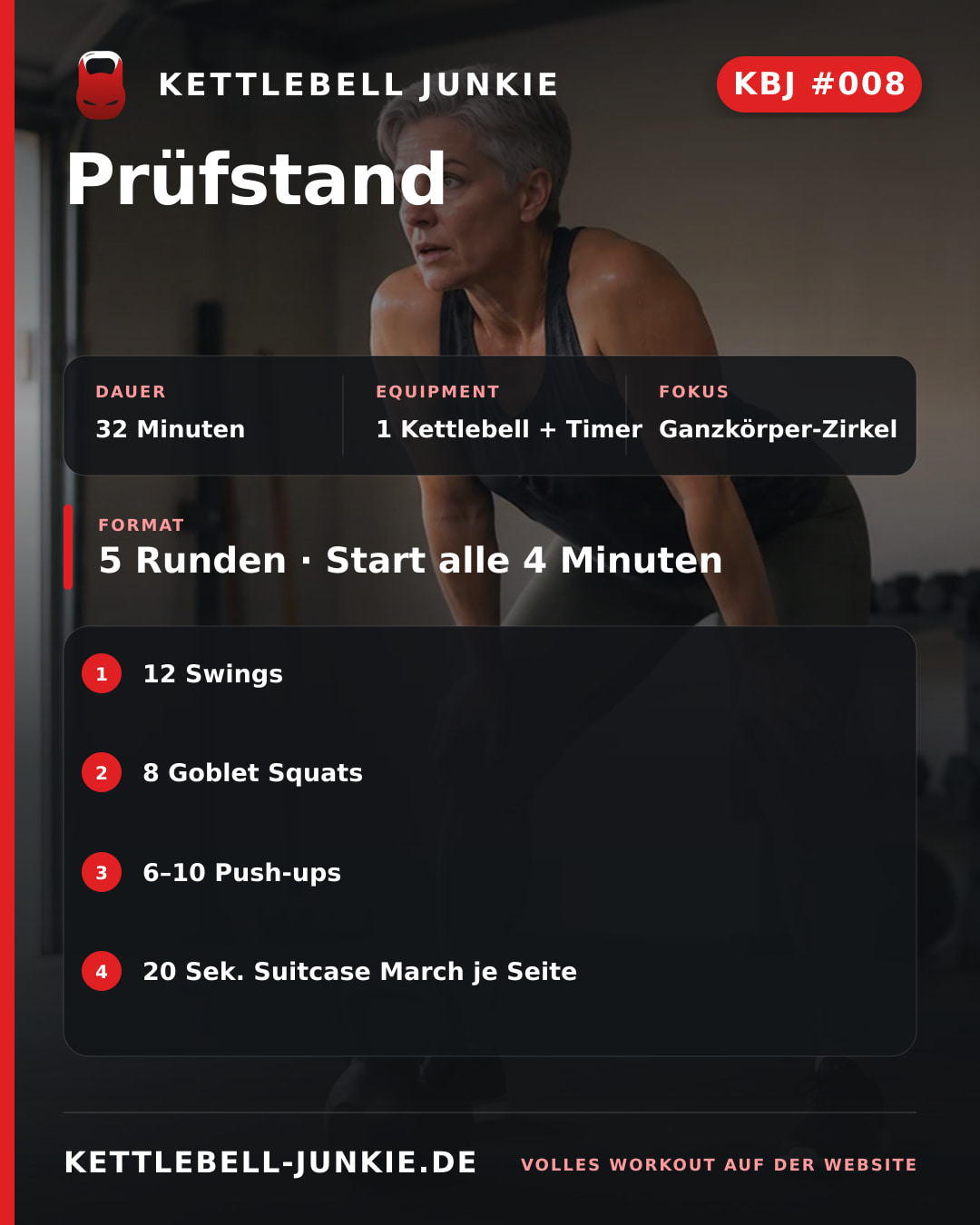 Instagram-Beitragskarte für KBJ Workout #008: Prüfstand