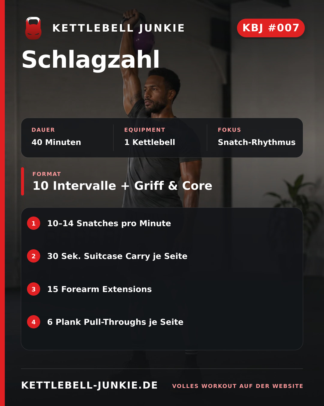 Instagram-Beitragskarte für KBJ Workout #007: Schlagzahl